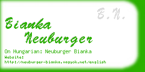 bianka neuburger business card